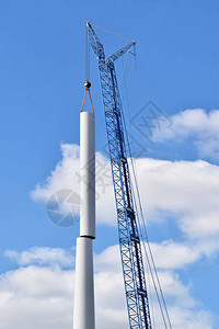 东欧的风力发电厂绿色能源图片