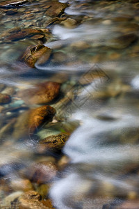 河水在岩石上流动图片