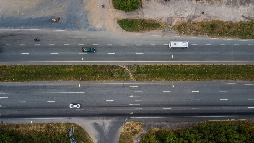 道路鸟瞰图图片