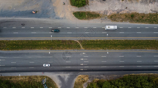 道路鸟瞰图图片