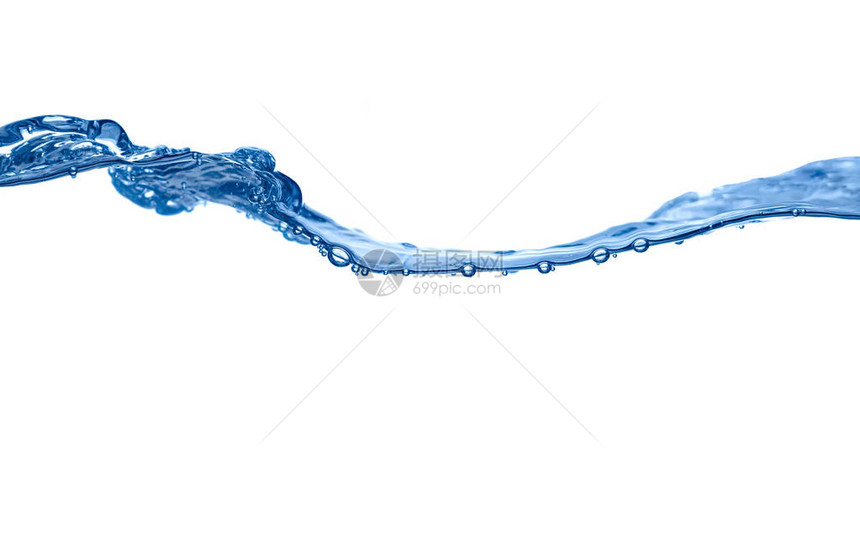 蓝色水波液体飞溅图片