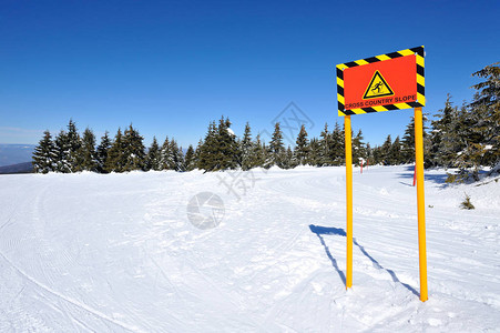 在山上度冬假滑雪太图片