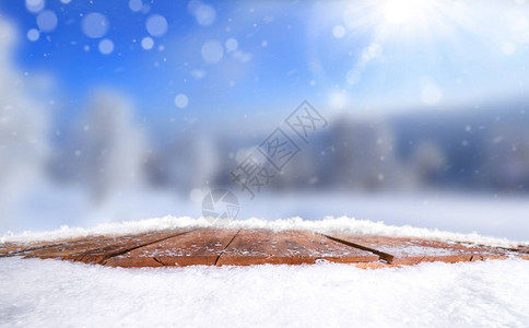 有圣诞节冬天和雪地背景图片