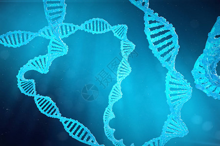 带有修饰基因的螺旋DNA分子通过基因工程纠正突变概念分子遗传学背景图片