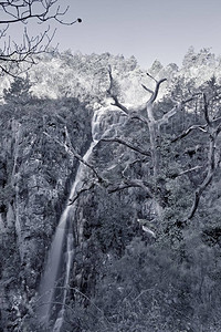 来自葡萄牙北部佩内达盖雷斯公园的众多瀑布之一图片