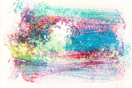 森林的和抽象图像与水颜色刷纹理的图片