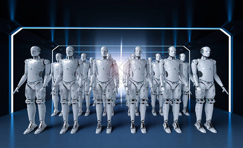 科技集团画册组机器人背景