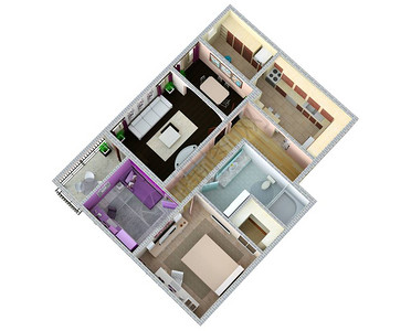 公寓或房屋的平面图片