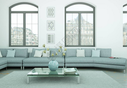 现代skandinavian内室设计客厅背景图片