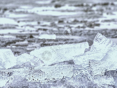 消失的冰川冰岛冰缘高清图片