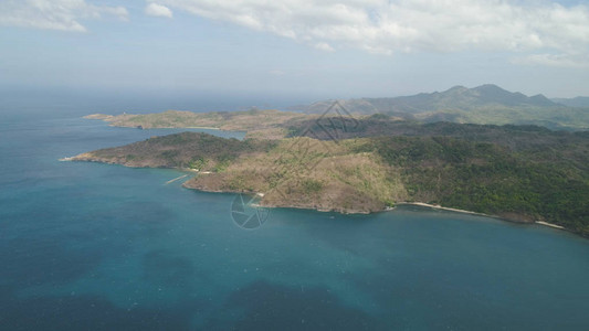 海景与海滩和海菲律宾吕宋图片