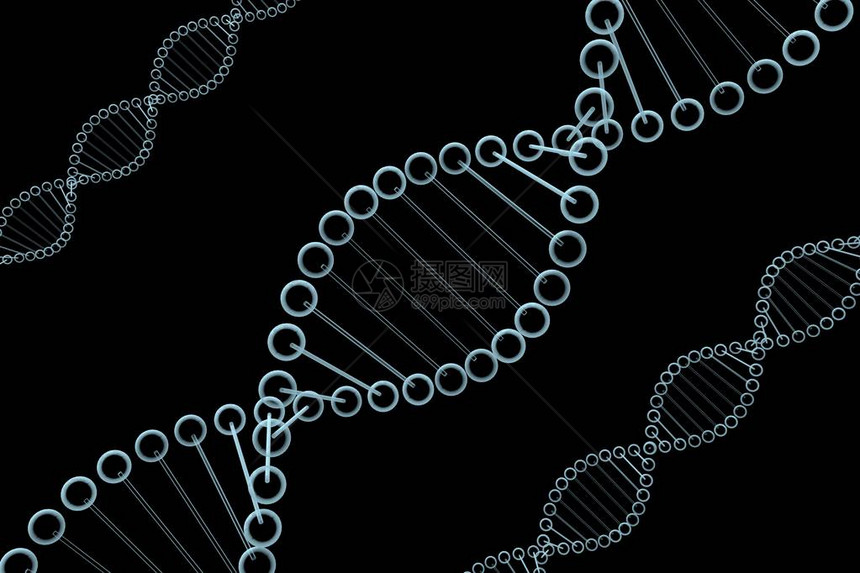 DNA链螺旋对于科学遗传学生物技术等专题图片