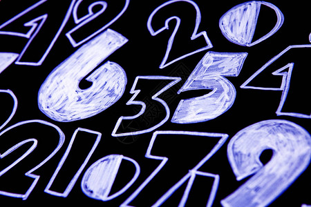 数字的背景从零到九数字纹理货币符号命理数学图片