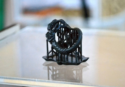 在3d打印机上打印的物体光敏聚合物立体光刻3D打印机图片