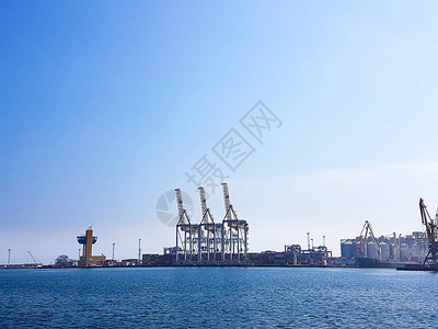 Odessa海上商业港口物流中心货图片