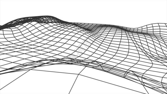 复古网络空间网格多边形线框景观绘图形插图背景新质量复古风格酷漂亮的4图片