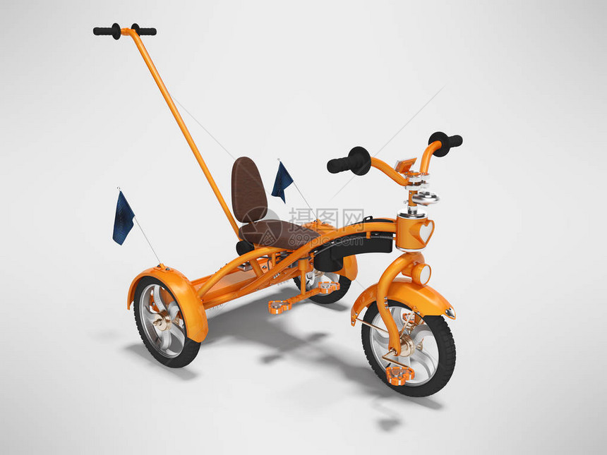 橙子儿童骑自行车图片