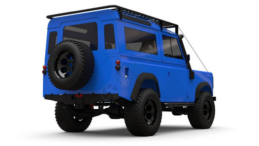 蓝色小型SUV专用于困图片