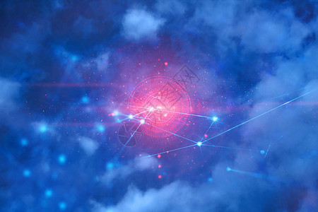 在线社交网络天空反向未来技术云层背景图片