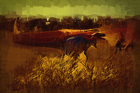 恐龙艺术插图画图片