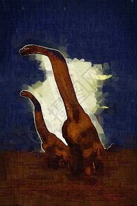 恐龙艺术插图画图片