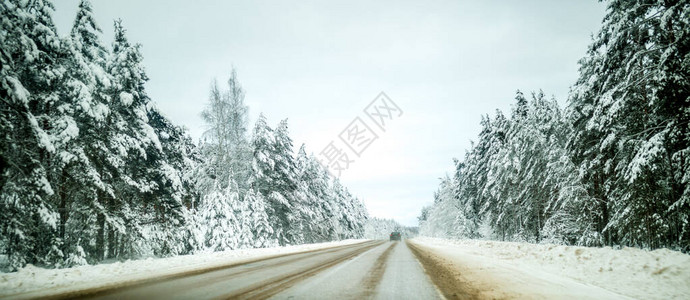 冬季道路照片日积图片