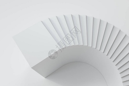 圆楼梯高趋势概念背景3D造影图片