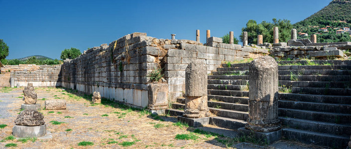 消音希腊古希腊Messene古迈西尼背景
