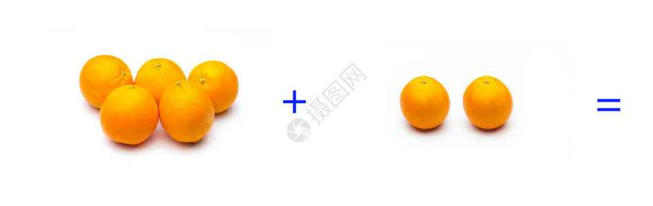 用橙子图形计算总和图片