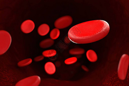 红细胞或红细胞的3d渲染红细胞的插图图片
