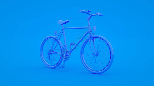 蓝色背景的自行车蓝色图片