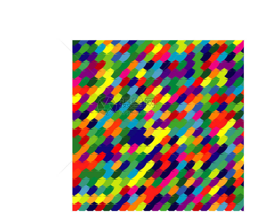 五颜六色的背景模式抽象不同颜色的方块成一个角度的正方形墙纸图片
