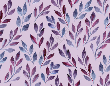 灰色紫色树枝在粉红色背景上背景图片
