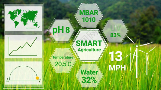 智能数字农业技术通过未来传感器数据收集管理图片
