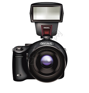 品牌闪购用电子闪光/彩色相机来显示单镜头反射摄像背景