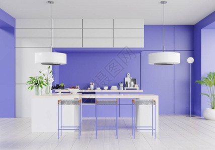 幻蓝厨房20203d渲染背景图片