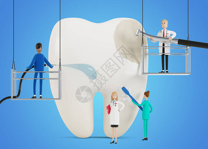 牙医清洁图片