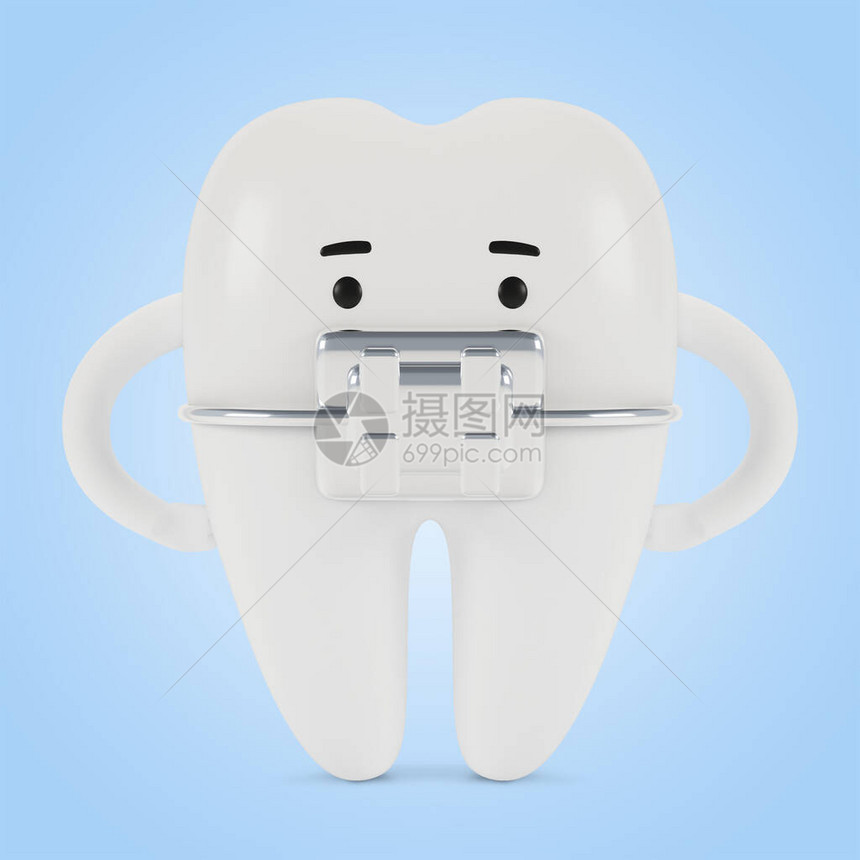 牙齿牙齿健康和卫生的牙科检查的概念图片