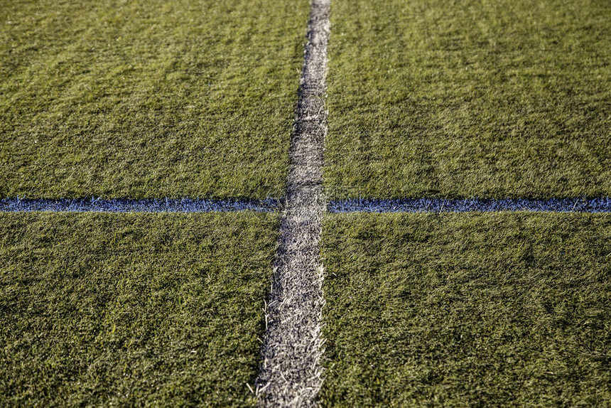 足球场的白线体育细节职业比赛等图片