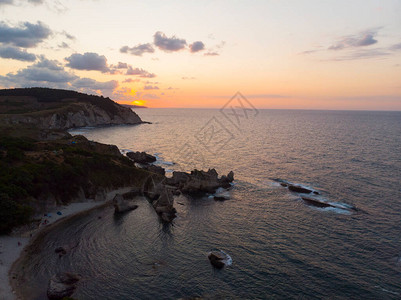 长曝光技术与伊斯坦布尔海边和阿格瓦海边背景图片