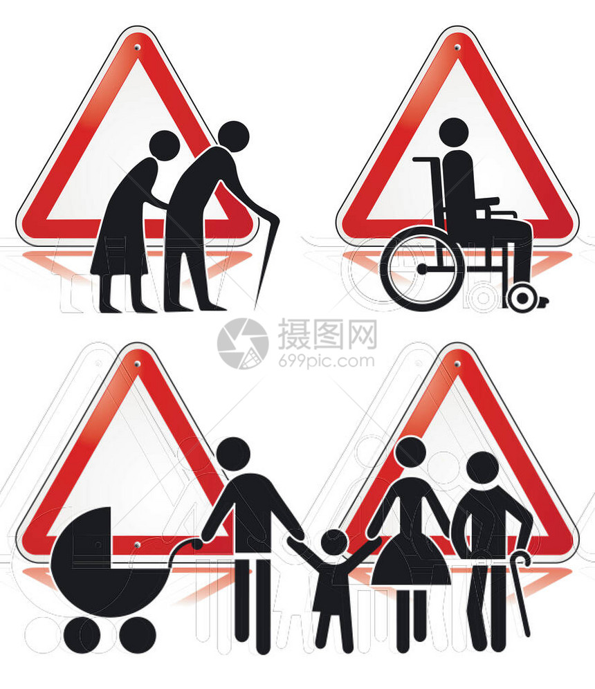 与残疾人士的标志符号图片