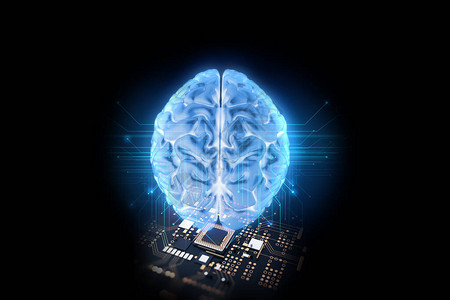 人工大脑和微芯片的3个转化神经网络的概念以及人脑与微芯片之间的关图片