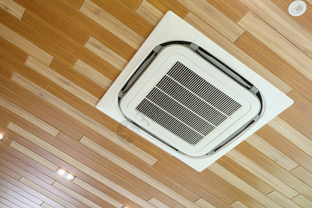 现代房间的天花板空调机组图片