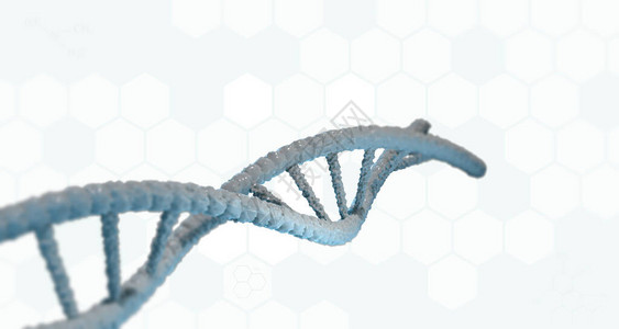 Dna3d插图蓝色抽象多边形线框螺旋dna分子螺旋医学遗传生物技术图片