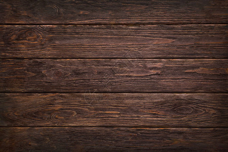 木棕色深褐色古老的破木板墙桌或地板纹条横幅背景Wood案头照片模拟了装饰背景图片