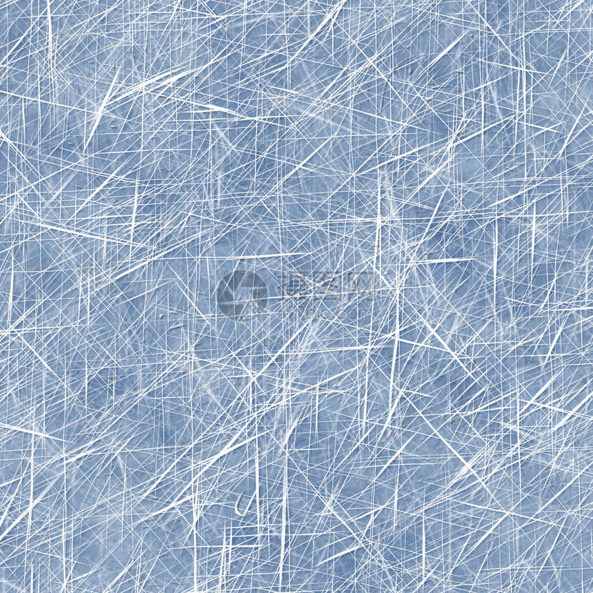 无缝划伤的冰面背景冰冷的蓝色纹理上的冰冻滑水线标记冬季湿滑风化霜无缝模图片