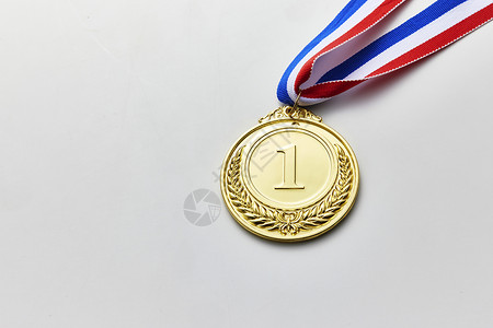 铜牌银色第一名冠军奖牌背景