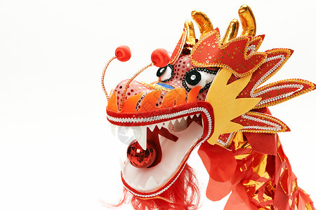 龙头面具中国传统舞龙背景