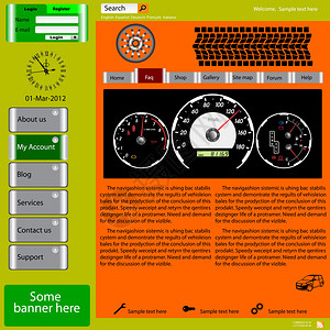 关于汽车议题的模板网站info图片