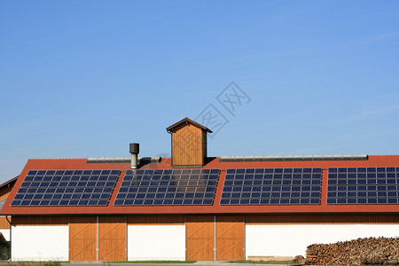 太阳能电池板发电图片